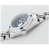Image 4 : Rolex Ladies Quickset Stainless Steel Blue Roman 18K White Gold Diamond & Sapphi