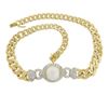 Image 6 : 18k Gold South Sea Pearl & 7.65 ctw Diamond Curb Link Necklace & Bracelet Set