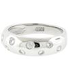 Image 1 : 14K Gold 0.18 ctw Round Brilliant Burnish Set Diamond 5.9mm Polished Stack Band