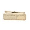 Image 4 : Chanel Beige White Canvas Tweed Medium Patchwork Jumbo Flap Shoulder Bag