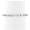 Image 2 : 14k White Gold 0.33 ctw Pave Diamond Thin Petite Stack Wedding Eternity Band Rin