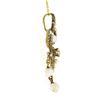 Image 4 : Antique Victorian 14K Gold Diamond Seed Pearl Chandelier Lavalier Pendant Chain
