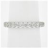Image 8 : Solid Platinum 0.52 ctw Pave Set Diamond Eternity Stackable Wedding Band Ring