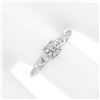 Image 3 : Antique Art Deco Platinum .34 ctw Round Diamond w/ Accents Promise Engagement Ri