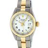 Image 1 : Rolex Ladies 2 Tone White Index 26MM Oyster Band Fluted Wristwatch