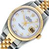 Image 2 : Rolex Mens Two Tone Yellow Gold And Stainless Steel White Diamond 36MM Datejust