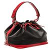 Image 2 : Louis Vuitton Black And Red Epi Leather Noe Shoulder Bag