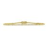 Image 3 : NEW Classic 14k Gold VS F 3.23 ctw Round Brilliant Diamond Line Tennis Bracelet