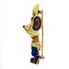 Image 5 : Vintage 14k Gold Diamond Multicolor Enamel Detailed Topo Gigio Mouse Pin Brooch