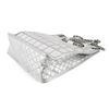 Image 3 : Chanel Silver Vinyl PVC Chocolate Bar Ice Cube Chain Shoulder Bag