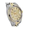Image 3 : Rolex Mens Two Tone Champagne Index Dial Diamond And Sapphire Datejust With Role