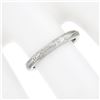 Image 3 : Antique Art Deco Tiffany & Co. Platinum 2.6mm Detailed Engraved Stack Band Ring
