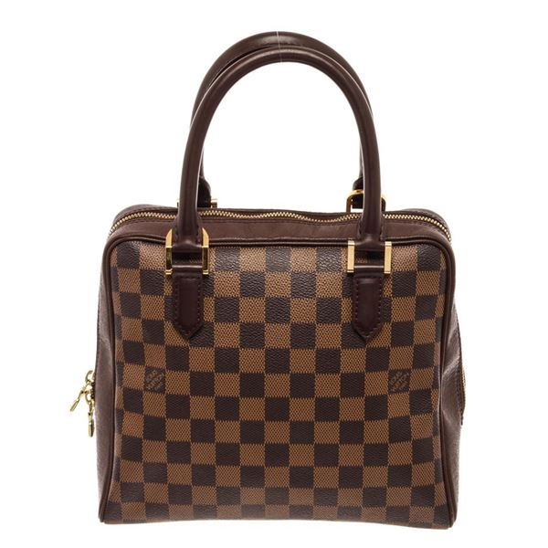 Louis Vuitton Brown Canvas Damier Ebene Brera Tote Bag