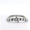 Image 2 : 11.07 ctw Diamond Tennis Bracelet - 14KT White Gold
