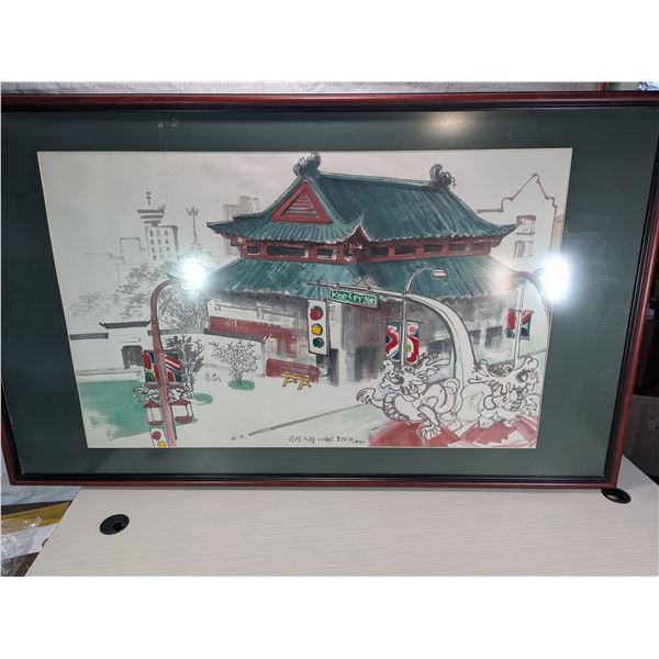 Chinatown Millennium Gate in Vancouver, British Columbia (49"x30")