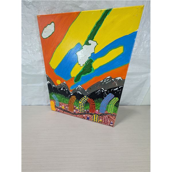 FOLK ART "SKYWAY" By Ron Smallwood