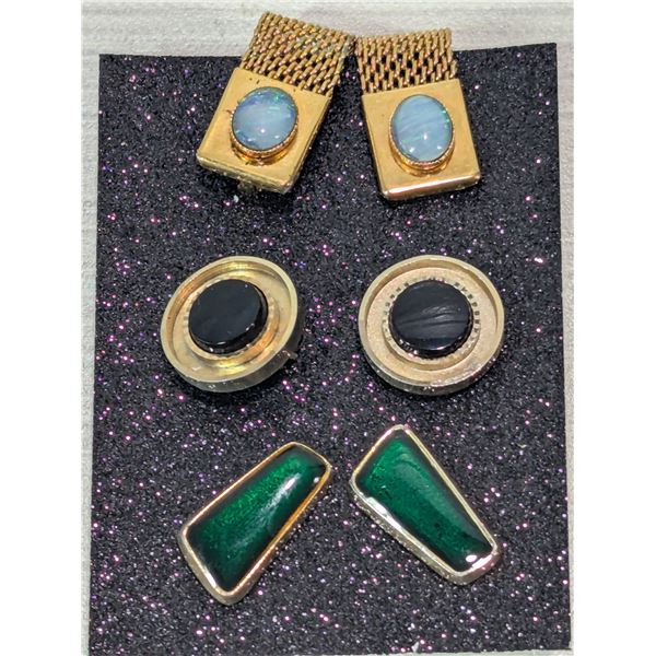 VINTAGE CUFFLINKS (3 pairs)