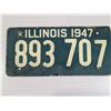 Image 1 : 1947 ILLINOIS LICENCE PLATE