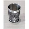 Image 1 : VINTAGE PEWTER SCHNAPPS SHOT GLASSES