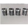 Image 2 : VINTAGE PEWTER SCHNAPPS SHOT GLASSES