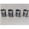 Image 4 : VINTAGE PEWTER SCHNAPPS SHOT GLASSES