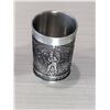 Image 5 : VINTAGE PEWTER SCHNAPPS SHOT GLASSES