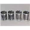 Image 1 : VINTAGE PEWTER SCHNAPPS GLASSESSHOT