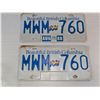 Image 1 : 1988 BRITISH COLUMBIA LICENSE PLATES