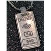 Image 1 : 5g SILVER CRAGSIDE BAR NECKLACE