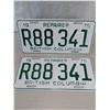 Image 1 : 1975 BRITISH COLUMBIA REPAIRER LICENSE PLATE ( Pair)