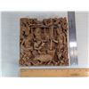 Image 3 : Balinese hand-carved wooden wall panel.