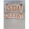 Image 1 : 1976 BRITISH COLUMBIA LICENSE PLATE SET