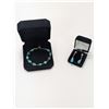Image 1 : TURQUOISE BRACELET & TEARDROP EARRINGS