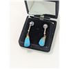Image 3 : TURQUOISE BRACELET & TEARDROP EARRINGS