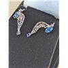 Image 4 : VINTAGE LISNER BLUE EARRINGS