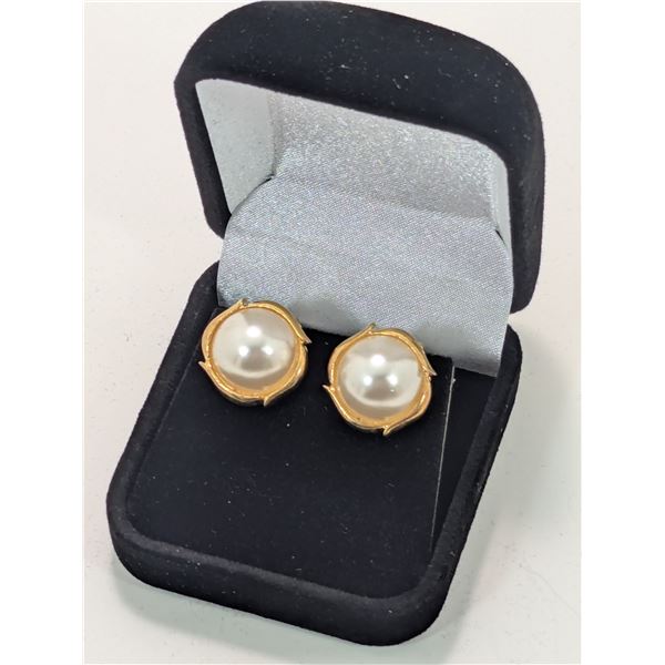 VINTAGE CULTURED PEARL EARRINGS