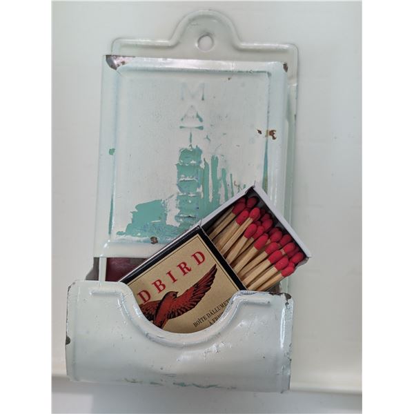 ANTIQUE MATCHBOX HOLDER