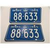 Image 1 : 1965 ONTARIO LICENSE PLATE (Pair)