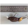 Image 2 : VINTAGE Rebel Wee-Crawfish fishing lure, specifically a brown crawdad pattern.