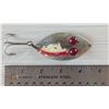 Image 2 : VINTAGE Hofschneider Red Eye Wiggler fishing lure, a vintage spoon lure