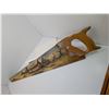 Image 1 : VINTAGE HAND SAW with FOLK Art Farm Scene.