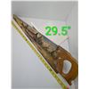 Image 5 : VINTAGE HAND SAW with FOLK Art Farm Scene.