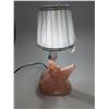 Image 3 : VINTAGE 1930'S PINK LADY & HARP BEDSIDE LAMP