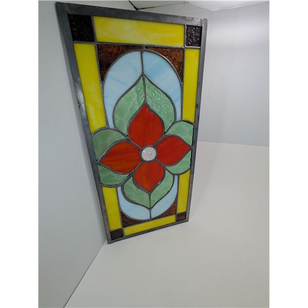 STAINED GLASS PANEL (10" X 20")