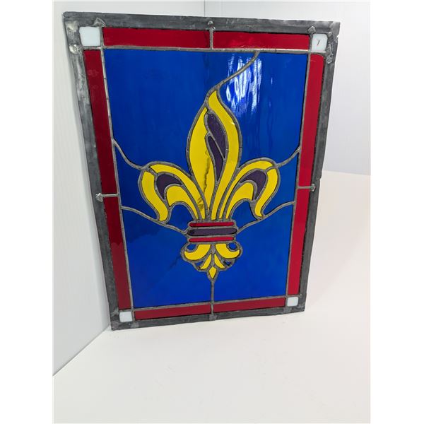 STAINED GLASS PANEL (12" X 16")