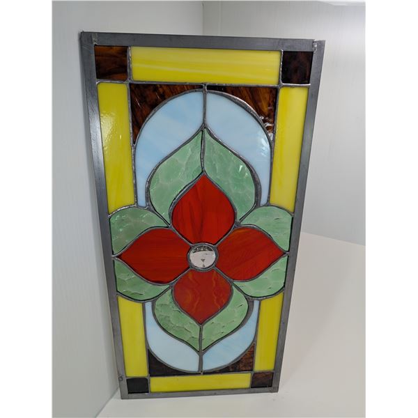 STAINED GLASS PANEL (10" X 20")
