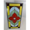 Image 1 : STAINED GLASS PANEL (10" X 20")