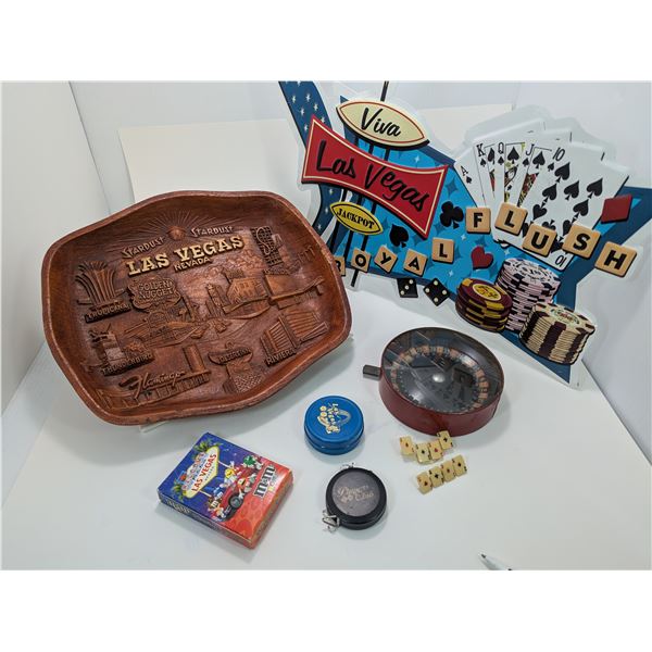 VIVA LAS VEGAS JACKPOT SIGN, & MISCELLANEOUS SOUVENIRS