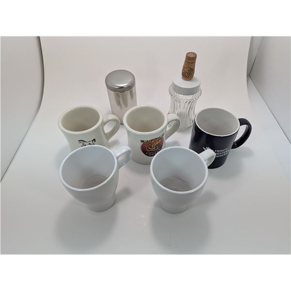 COFFEE MUGS, SUGAR & SPICE TIN