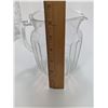 Image 3 : CRISTAL d'ARQUES VASE, BEER PITCHER, SMALL WATER PITCHER